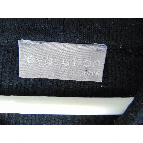 Evolution By Cyrus  Hoodie Sweatshirt Black Long Sleeve Pocket L - Picture 8 of 11